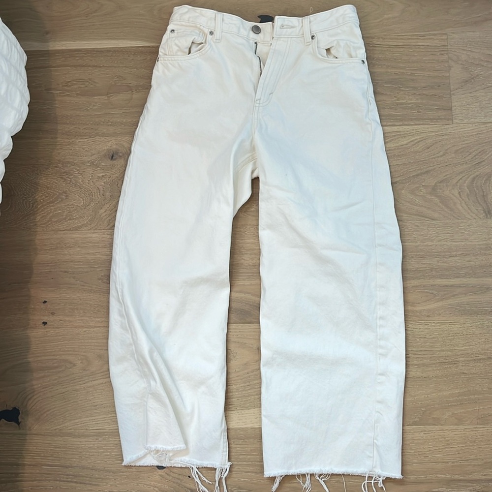 pull & bear white jeans women’s size 6